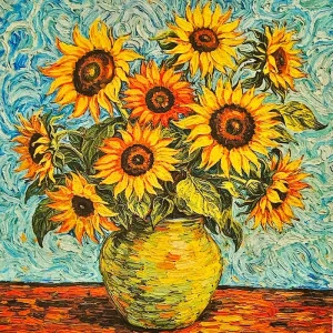 Pannello tessuto GIRASOLI 47x47 cm
