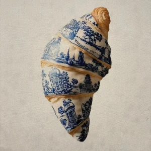 Pannello tessuto Cornetto Decorato 46x46 cm