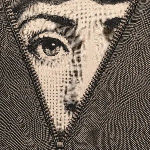 Pannello tessuto Sguardo con cerniera 47x47 cm