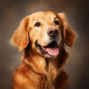 Pannello tessuto Golden Retriever 47x47 cm