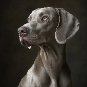 Pannello tessuto Weimaraner 47x47 cm