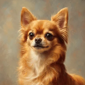 Pannello tessuto Chihuahua fulvo 47x47 cm